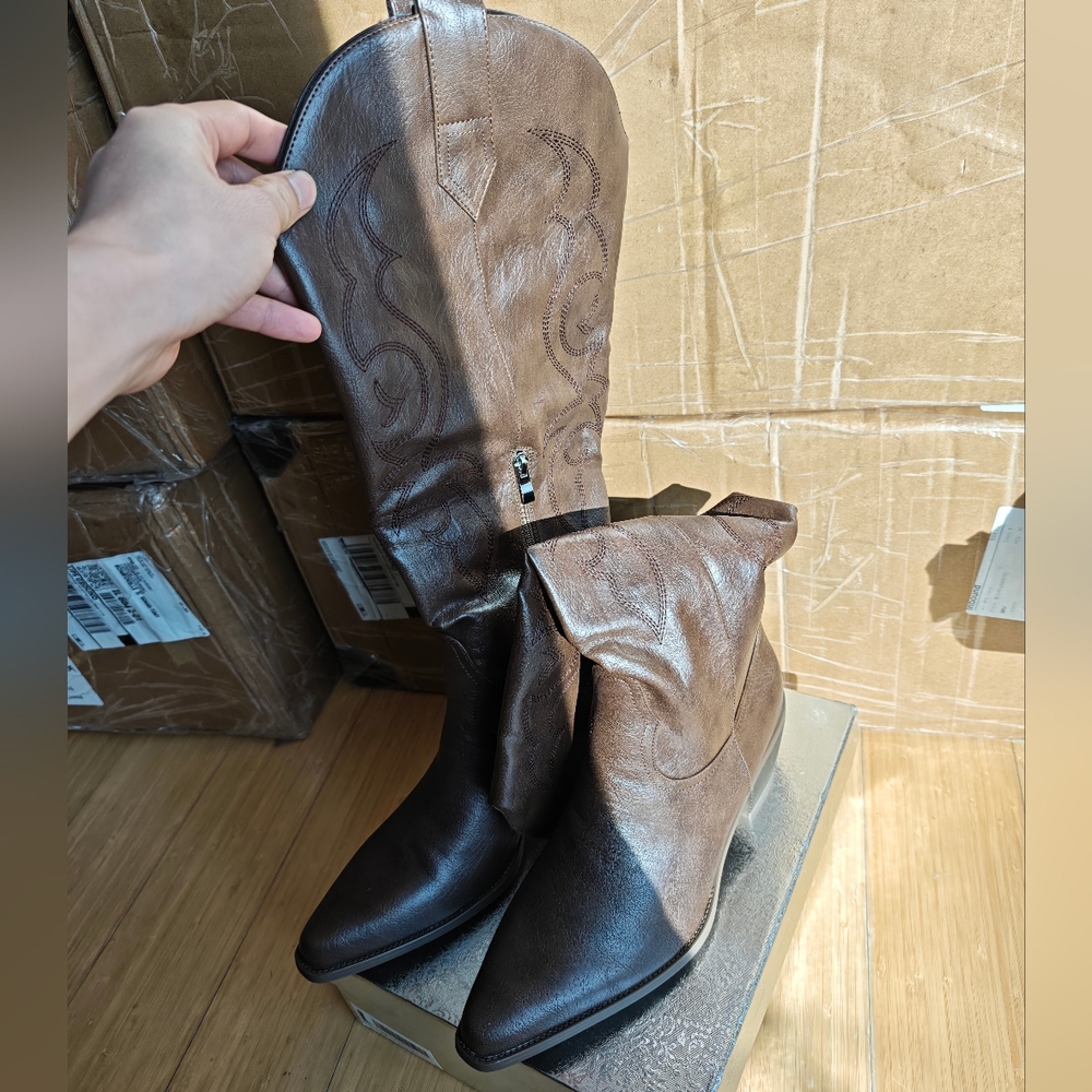 Brown Leather Women's Boots